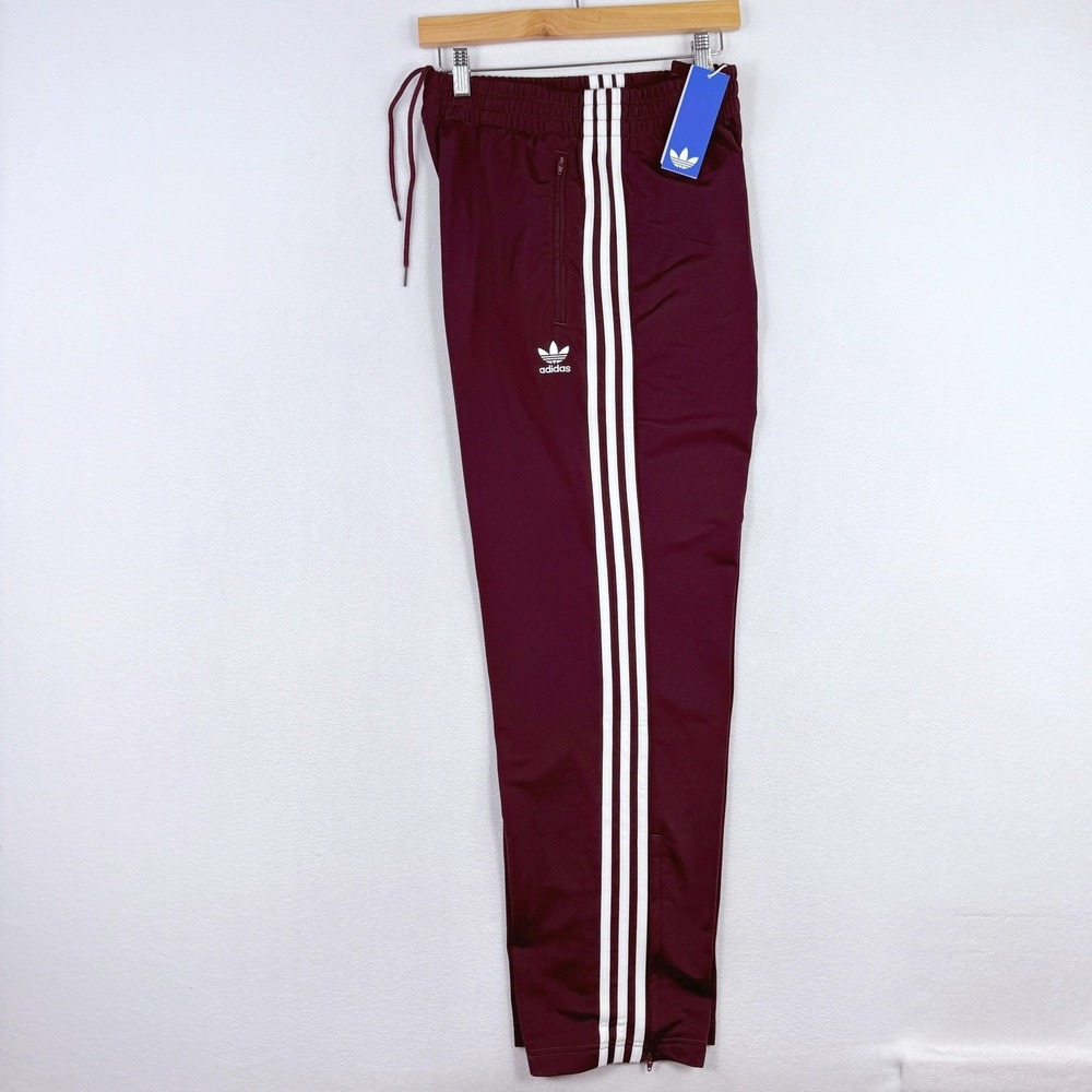 adidas Firebird Tracksuit Size L Mens Pant & Top Maroon Adicolor Originals NEW - Picture 3 of 14